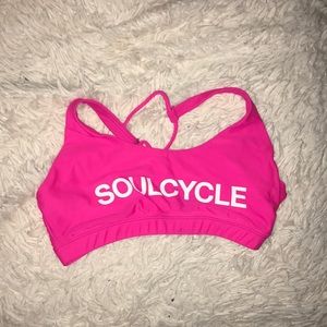 BRAND NEW neon pink straps SoulCycle bra